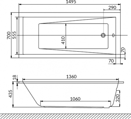 ��������� ����� Excellent Wave Slim WAEX.WAV15WHS 150�70