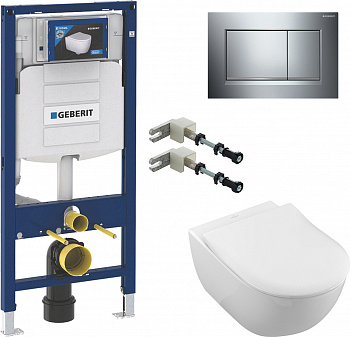 ��������  ������ ��������� Villeroy & Boch Subway 2.0 5614R201 alpin + �������� ��������� ��� ����������� Geberit Duofix 111.815.00.1 � ����� + ������� ����������� ��� �������� Geberit Duofix UP 320 111.300.00.5 + ����� �����