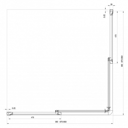 ������� ������ Ravak SRV2-100 S Pearl 100 ��