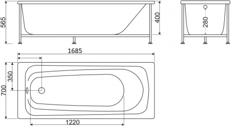 ��������� ����� BelBagno BB102 170x70