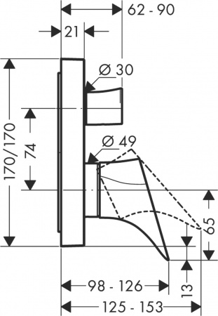 ��������� Axor Starck Organic 12416000 ��� ����� � �����