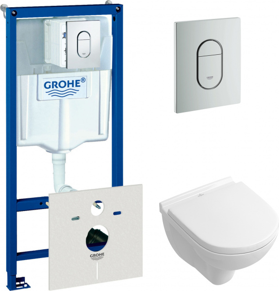 ��������  ������� ����������� ��� �������� Grohe Rapid SL 38929000 4 � 1 � ������� ����� + ������ ��������� Villeroy & Boch O.novo 5688 H1 01 alpin, �