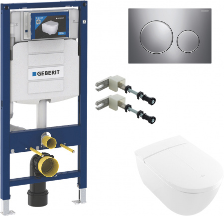 ��������  ������ ��������� Villeroy & Boch Viclean V0E100R1 ���������� �����, � �������� ���� + �������� ��������� ��� ����������� Geberit Duofix 111.815.00.1 � ����� + ������� ����������� ��� �������� Geberit Duofix UP 320 111.300.00.5 + ������ �����