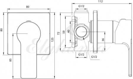   Elghansa Squareline 34Q0743 (Set-62)  ,   