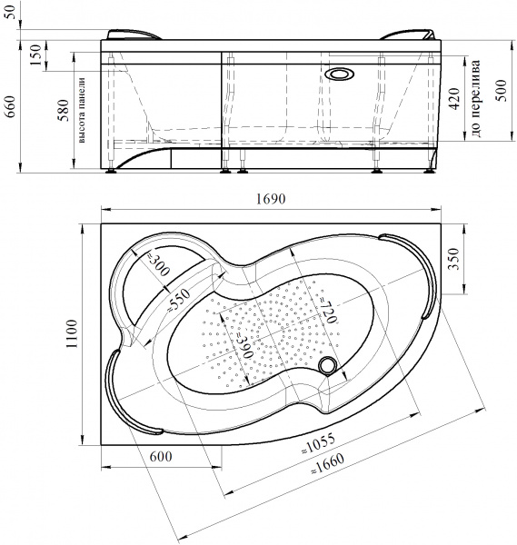 ��������� ����� Radomir Vannesa Massage ���� 2-76-2-1-0-217 170�110, � ��������, ������� � �������������������, ������, L