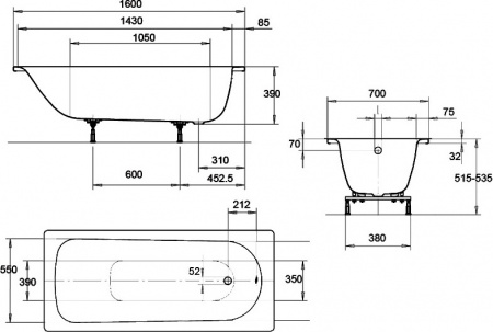 �������� ����� Kaldewei Eurowa 311