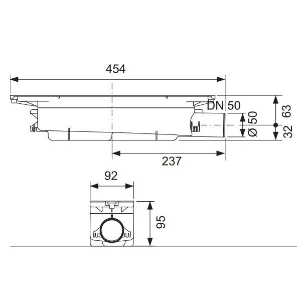     TECE Drainprofile 673002 DN 50