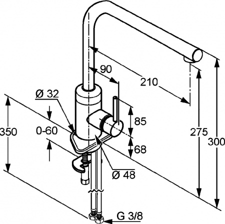 ��������� Kludi L-INE 428140577 ��� �������� �����