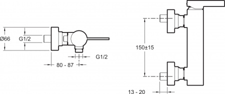 ��������� Jacob Delafon Stillness E12779-4-CP ��� ����