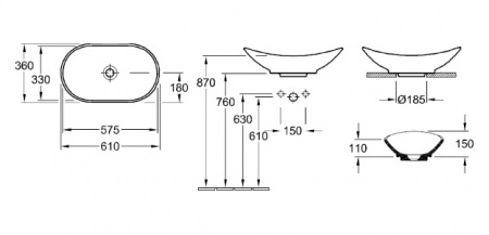 �������� Villeroy & Boch My Nature 4110 60 R1 alpin