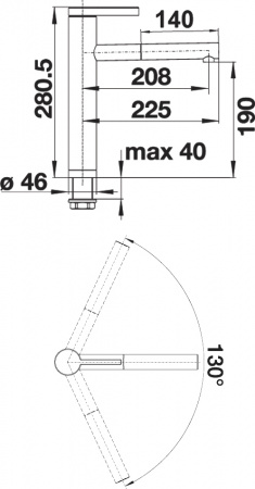 ��������� Blanco Linee-S 517591 ��� �������� �����