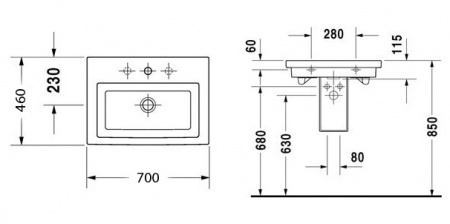  Duravit 2ND Floor 0491700000 (70 )