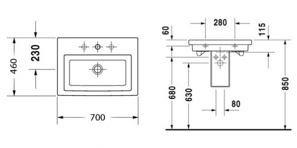 Duravit 2ND Floor 0491700000 (70 )