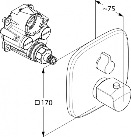 ��������� Kludi Ameo 418300575 ��� ����� � �����