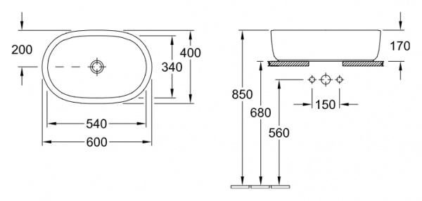 �������� Villeroy & Boch Architectura 4126 6001 alpin