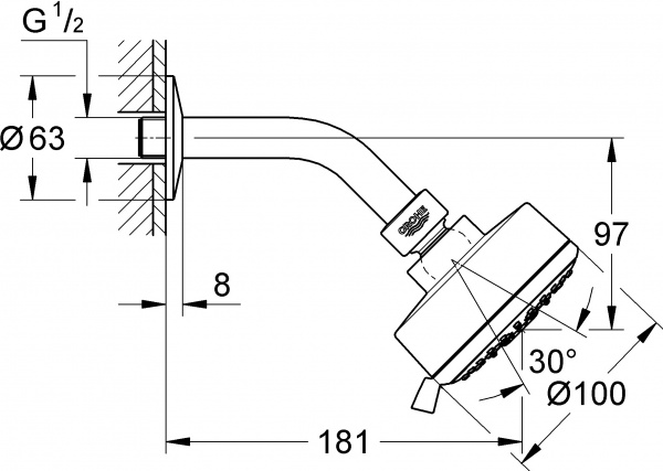 ������� ��� Grohe Tempesta Cosmopolitan 27869001