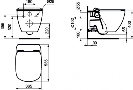 �������� Ideal Standard Tesi T387201 ������ + ����������� � ������� �����