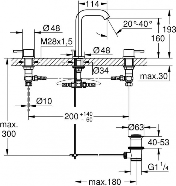 ��������� Grohe Essence New 20296001 ��� ��������