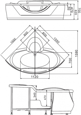 ��������� ����� Gemy G9025 II C 155x155