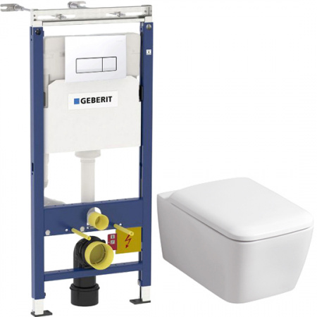 ��������  ���� ��� ������� ���������� Geberit iCon Square 201950000 + ������-������� Geberit iCon Square + ������� ����������� ��� �������� Geberit Duofix ���������� 458.125.11.1