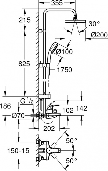 ������� ������ Grohe Tempesta Cosmopolitan 26305001
