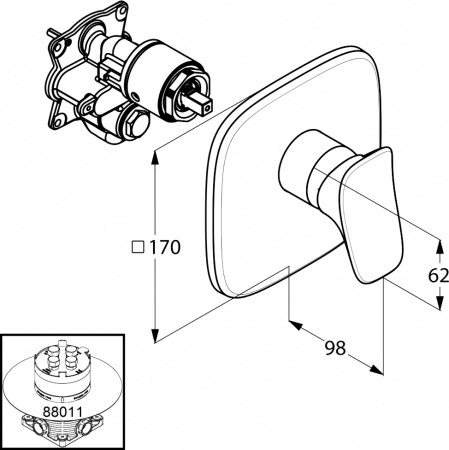 ��������� Kludi Ambienta 536550575 ��� ����