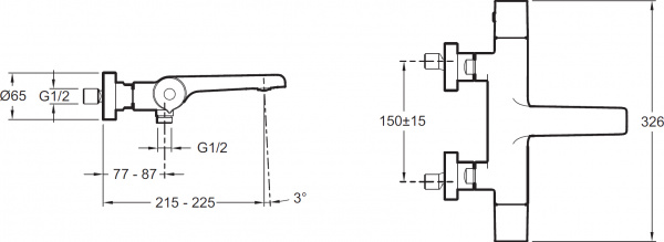 ��������� Jacob Delafon Avid E97386-CP ��� ����� � �����