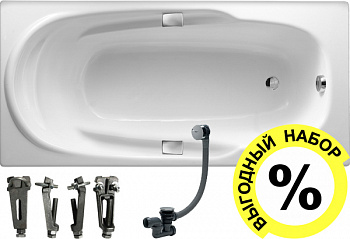 �������� ����� Jacob Delafon Adagio 170x80, � ������� + ����� � ����-�������