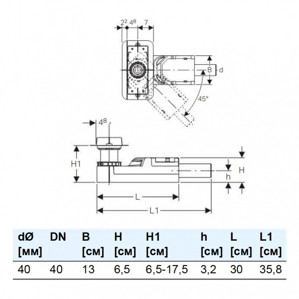������� ����� Geberit CleanLine 154.152.00.1