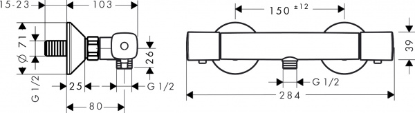  Hansgrohe Ecostat universal 13122000  