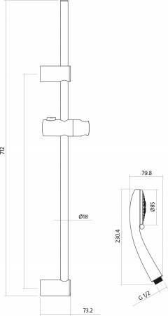 ��������� Cersanit Flavis 63035 ��� ����� � ����� + ������� ��������