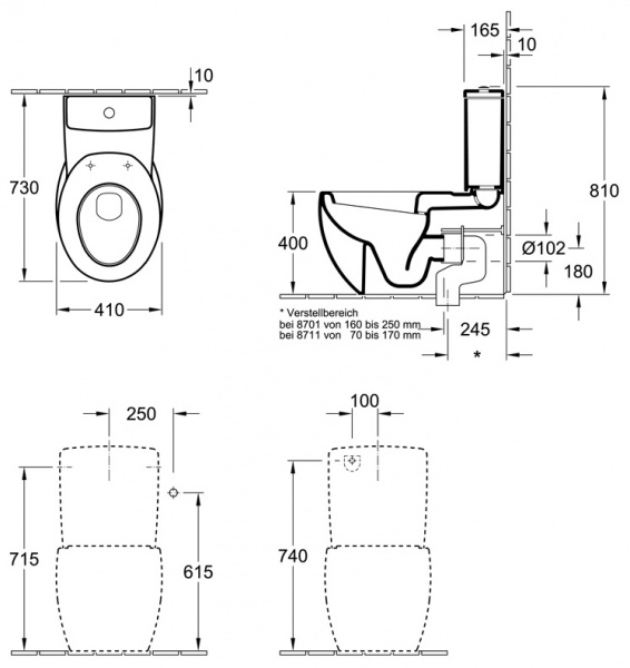 ������-�������	Villeroy & Boch Aveo 6614 10R1 alpin