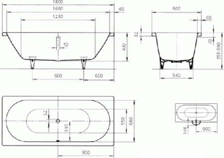 �������� ����� Kaldewei Classic Duo 110