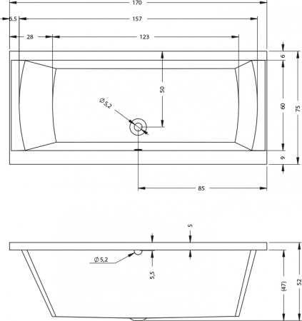 ��������� ����� Riho Julia 170x75