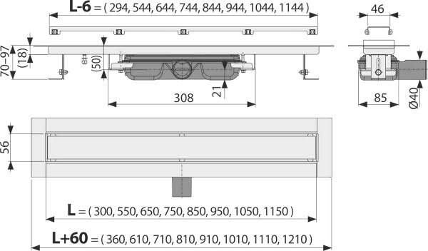   AlcaPlast APZ115-1150     