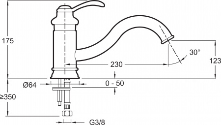 ��������� Jacob Delafon Fairfax E76090-CP ��� �������� �����