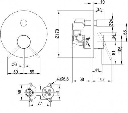 ��������� Villeroy & Boch Dawn TVS10635311361 ��� ����� � �����