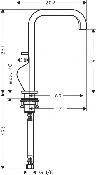 ��������� Axor Citterio 39034250 ��� ��������, ����������� ������