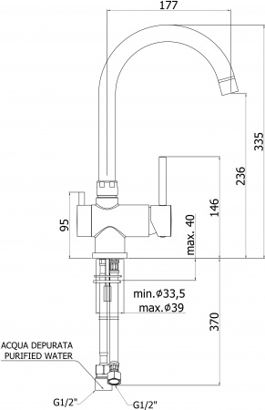 ��������� Paffoni Stick SK190CR ��� �������� �����