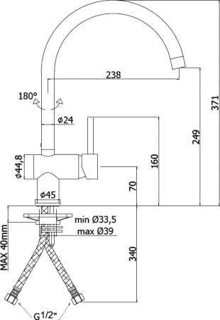  Paffoni Light LIG280NO   