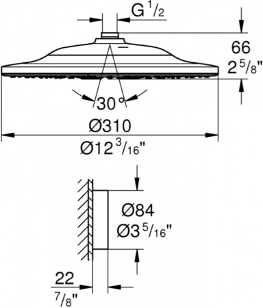 ������� ��� Grohe Rainshower 310 SmartConnect 26641000 � ������� �������������� ����������