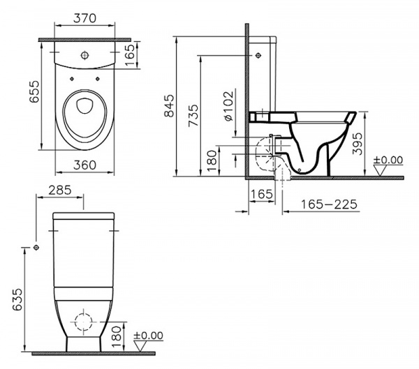 ������-������� VitrA Form 500 9730B003-1165 