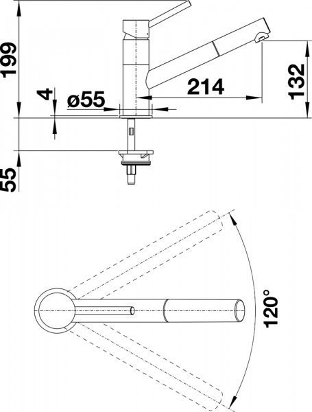 ��������� Blanco Kano-S 525044 ��� �������� �����
