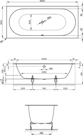�������� ����� Bette Starlet Spirit 1634-000 PLUS 180x80 � ��������������� ���������