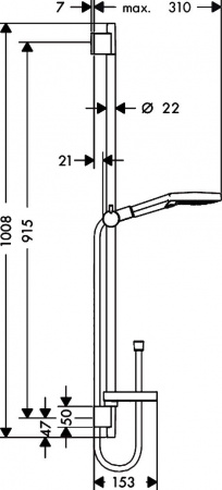 ������� �������� Hansgrohe Raindance Select S 120 3iet 26631400