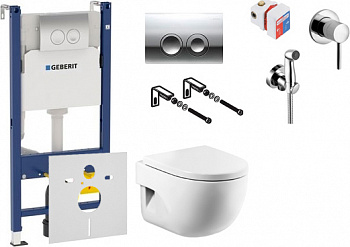 ��������  ������� ����������� ��� �������� Geberit Duofix Delta 458.124.21.1 3 � 1 � ������� ����� + ���� ��� ������� ���������� Roca Meridian 3462480