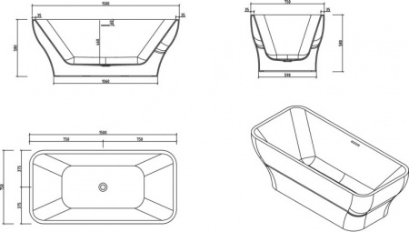 ��������� ����� BelBagno BB73-1500-750 150x75