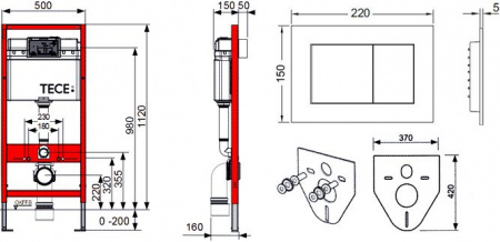 ������� ����������� ��� �������� TECE Now 9400412 4 � 1 � ������� �����