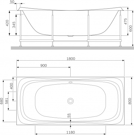 ��������� ����� AM.PM Sensation 180�80