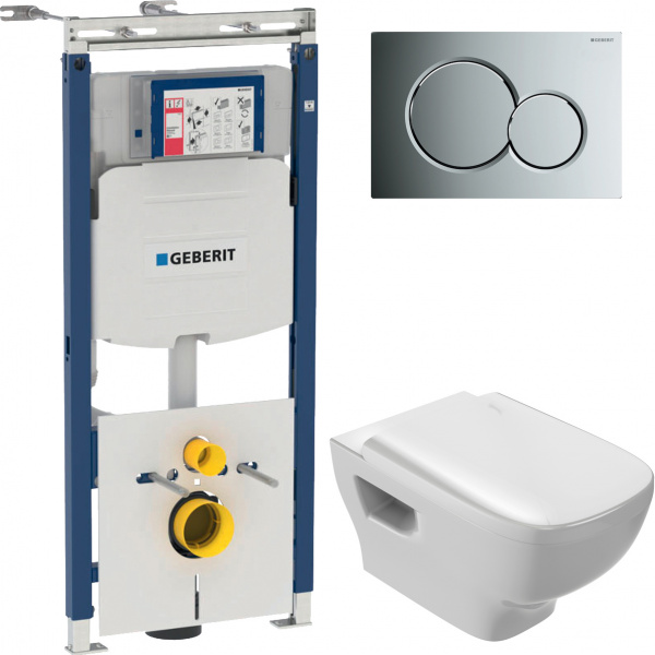 �������� ������ ��������� Jacob Delafon Struktura EDE102 � ����������� + ����������� Geberit Duofix Sigma 12 Plattenbau 111.362.00.5 + ������ ����� ����